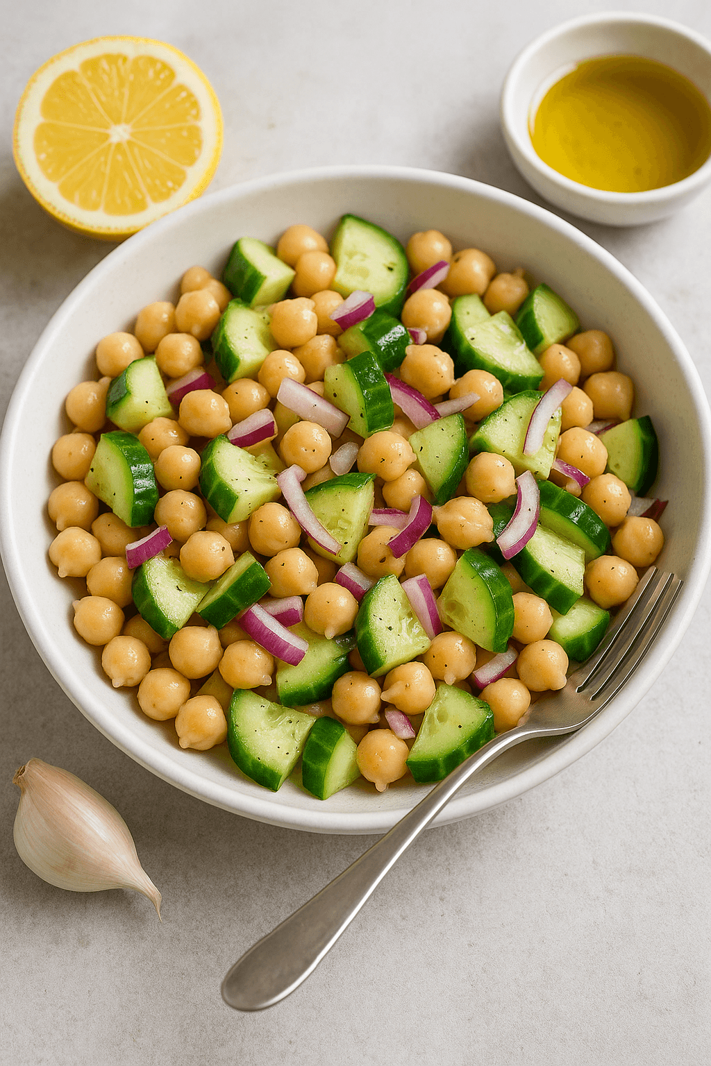 Chickpea Cucumber Salad